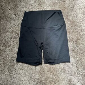 Women's Black High-Rise Bike Shorts